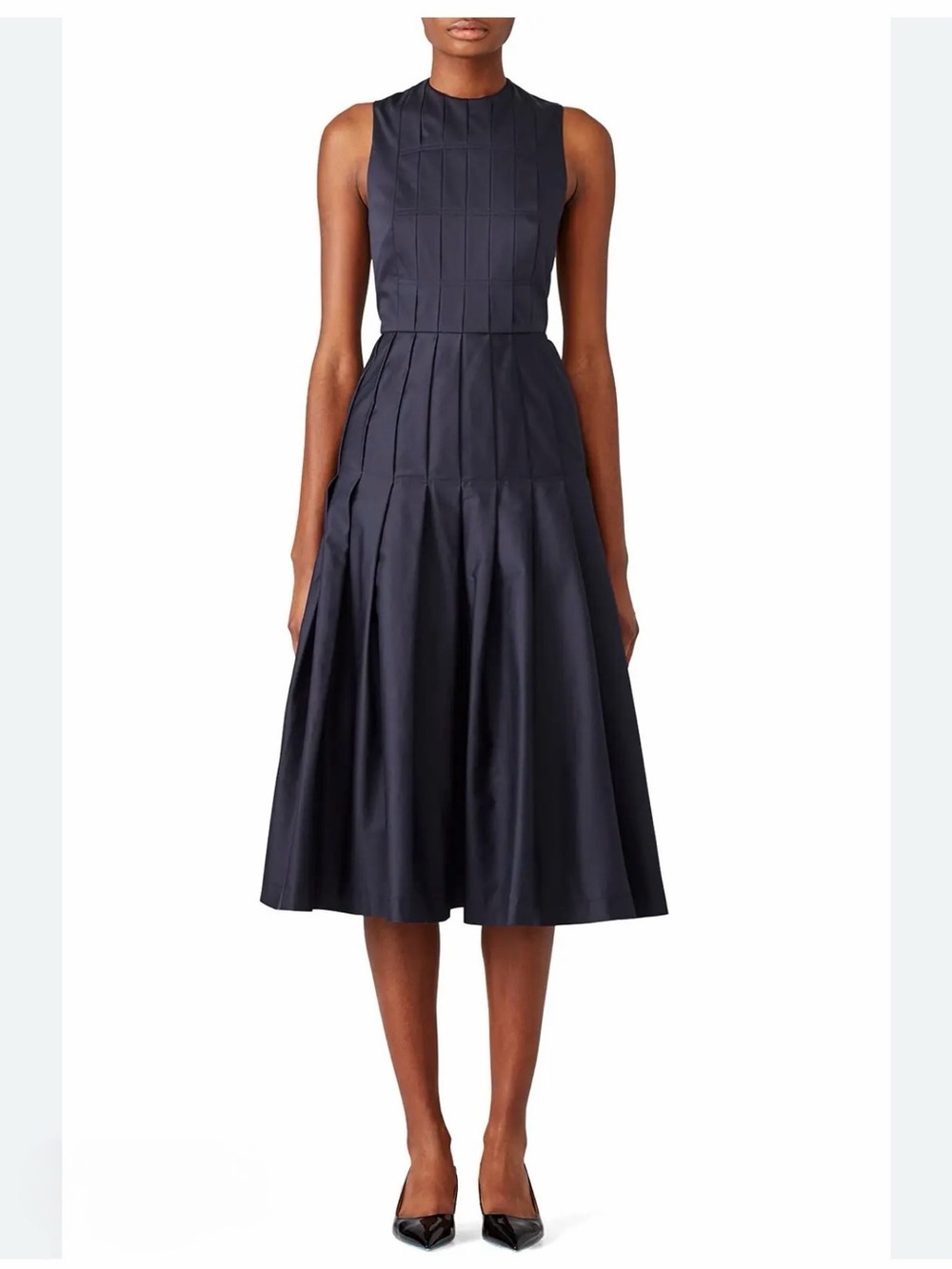 LK BENNETT | Navy Lianne Midi Dress | Size US4